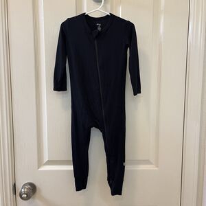 Kyte Baby Footless Zippered Romper One Piece Sleeper Black Bamboo Size 3T